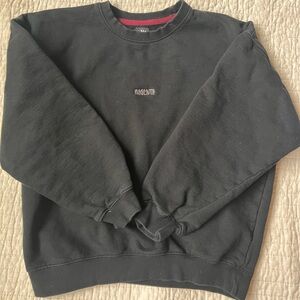 Magenta Skateboards Black Crewneck Logo Sweatshirt